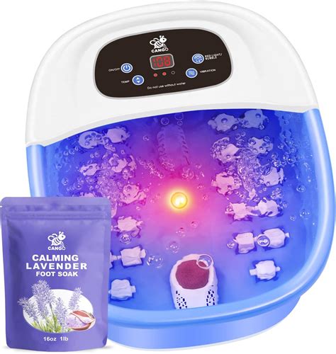 Buy Cango Foot Spa Bath Massager With Heat Bubbles And Vibration