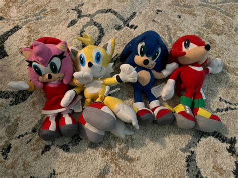 Toy Network Sonic The Hedgehog Tails Amy Rose And Knuckles Plush