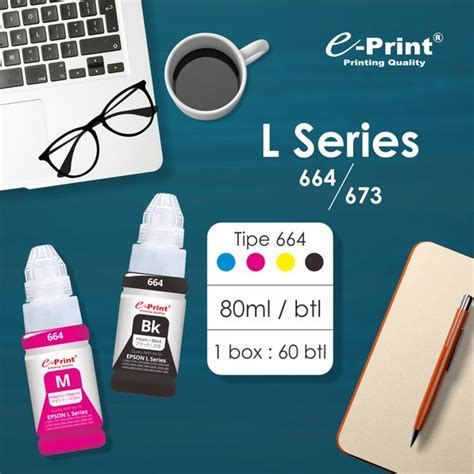 Jual E Print Tinta Printer Epson L Series 664 1 Botol 80ml TINTA