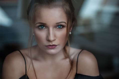 Hintergrundbilder Frau blond Gesicht blaue Augen Porträt