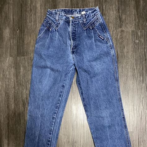 Rockies Womens Blue And Navy Jeans Depop