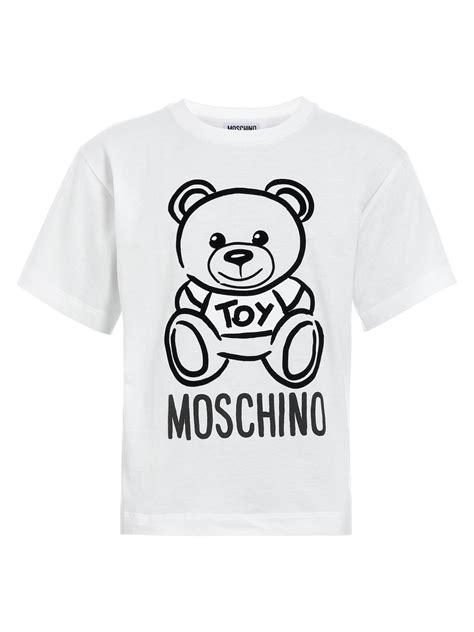 Moschino T Shirt Teddy Bear White Nickis