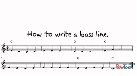 How To Write A Bass Line Youtube