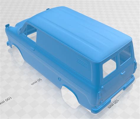 Archivo 3D Ford Transit 1965 Printable Body Van Idea de impresión 3D