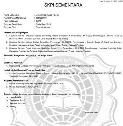 STMIK TRIGUNA DHARMA BIDANG AKADEMIK BUKU PEDOMAN SURAT KETERANGAN