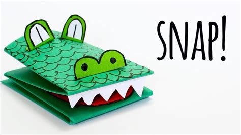 How To Make A Crocodile Paper Puppet YouTube