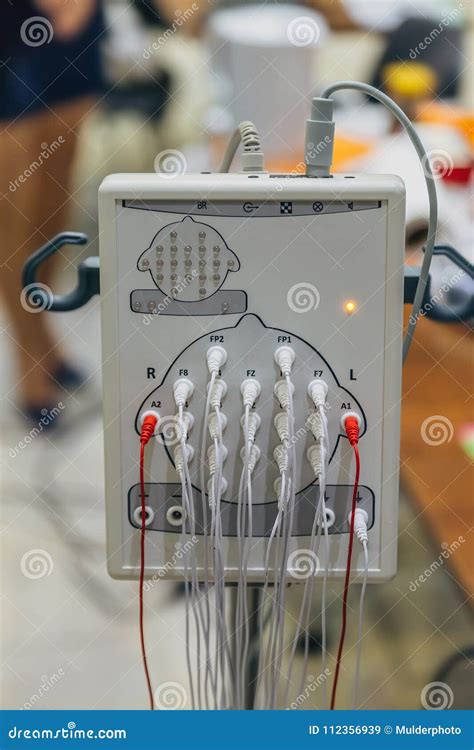 Modern Encephalograph In Clinic Eeg Or Electroencephalography Hardware