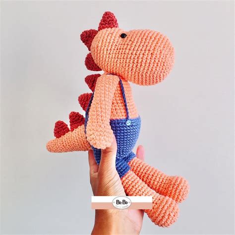 Receita Pdf Amigurumi Dinossauro Rex Croch Amigurumi Dino Elo