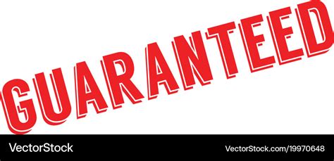 Guaranteed Rubber Stamp Royalty Free Vector Image