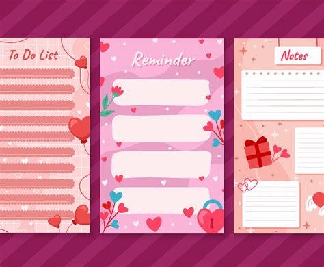 Love Notes Template Vector Art & Graphics | freevector.com