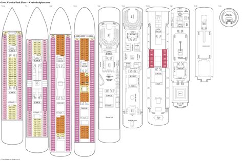 Costa Venezia Deck Plan - calorie