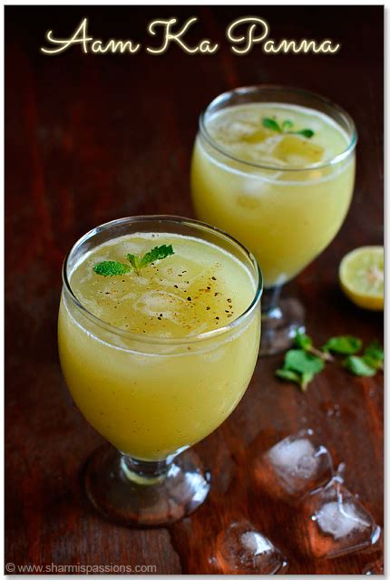 Aam Ka Panna Recipe Raw Green Mango Drink Sharmis Passions