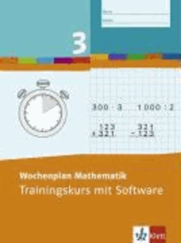 Wochenplan Mathematik Trainingskurs Schuljahr De Klett Sprachen