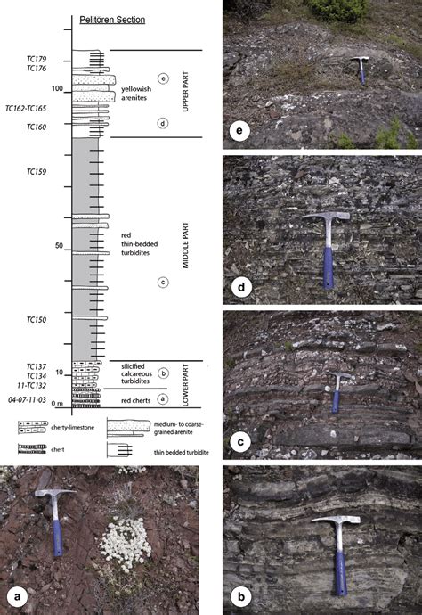 Stratigraphic log of the Pelitören succession recognised in a huge