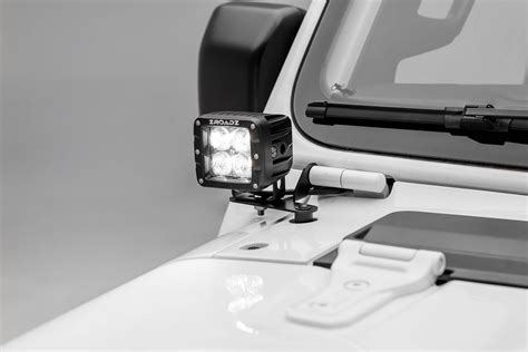 A Pillar Light Mount LED Pod Mounting Bracket For Jeep Wrangler JL JT