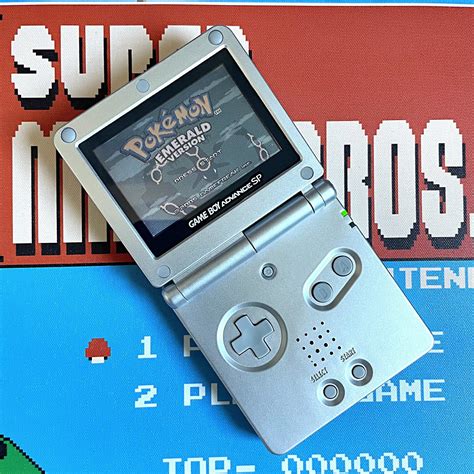 Silver Gameboy Advance SP Np Gov Lk