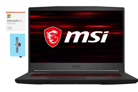 Msi Gf65 Thin 10ue Gaming Entertainment Laptop Intel I7 10750h 6 Core 15 6in 144hz Full Hd