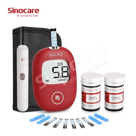 Sinocare Glucose Meter Quick Check Diabetic Blood Sugar Test Strips 50