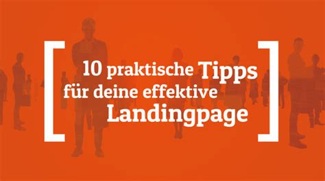 10 Tipps für eine erfolgreiche Landingpage