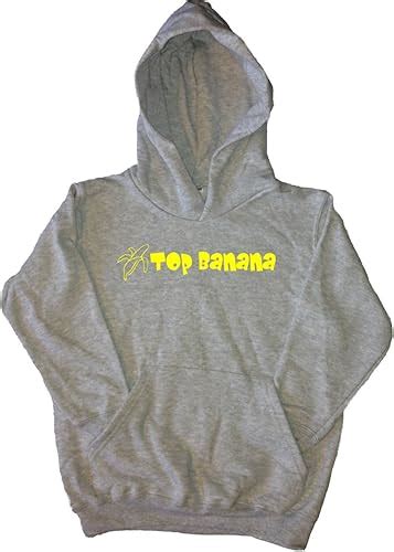 Amazon.com: Top Banana Funny Grey Kids Hoodie: Fashion Hoodies ...