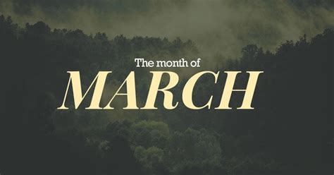 March Third Month Of The Year