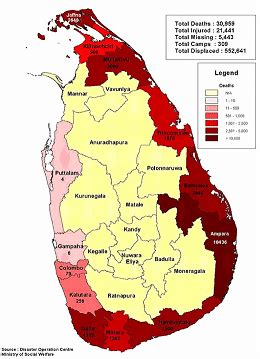 Map of Post-Tsunami Sri Lanka | Download Scientific Diagram