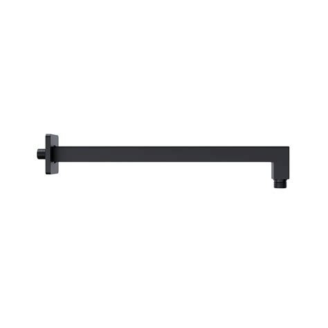 Aflo Shower Arm 400mm Square Matt Black EuroBath