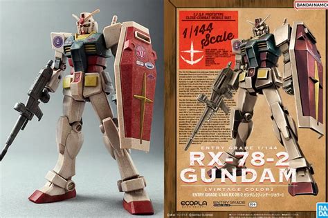 Gundam Ramah Lingkungan Entry Grade 1 144 ECOPLA RX 78 2 Gundam Vintage