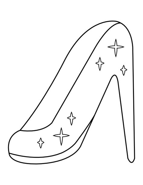 Cinderella Glass Slipper Coloring Pages