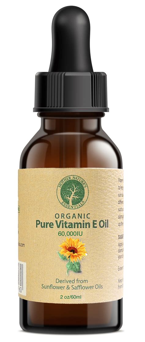 Vitamin E Oil Pure Organic D Alpha Tocopherol Iu Ounce Derived