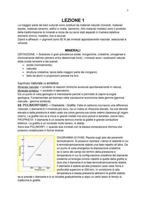 Elementi Di Mineralogia Lezione La Maggior Parte Dei Beni Culturali