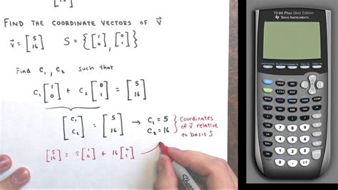 Find The Coordinates Of A Vector Space Element With Respect To A Given Basis Youtube