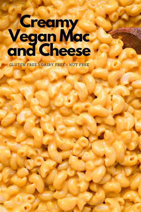 Creamy Vegan Mac And Cheese Recipe Gluten Free Nut Free