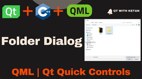 Qt Qml Tutorial Folderdialog Qt Quick Dialogs Qt Qml Application