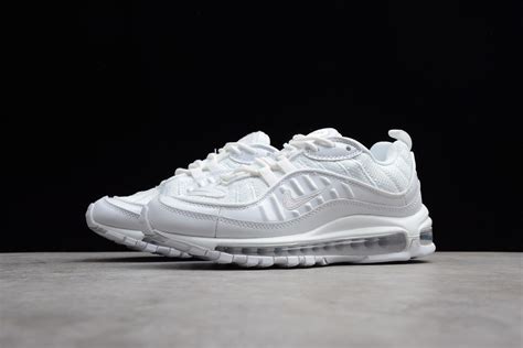 Nike Air Max 98 White Pure Platinum Black 640744 106 Men Air Shoes