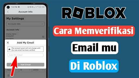 Cara Memverifikasi Email Anda Di Roblox Bagaimana Cara Menambahkan