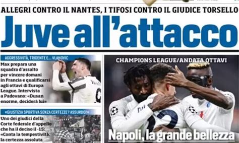 Rassegna Stampa Juve Prime Pagine Febbraio