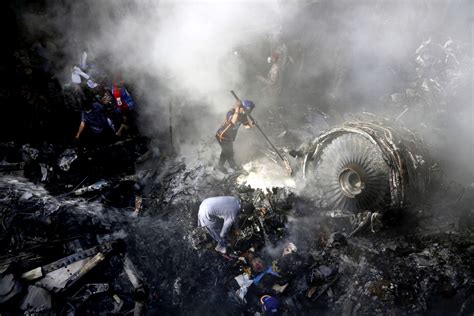 Pakistani Plane Crashes In Karachi With 98 On Board Los Angeles Times