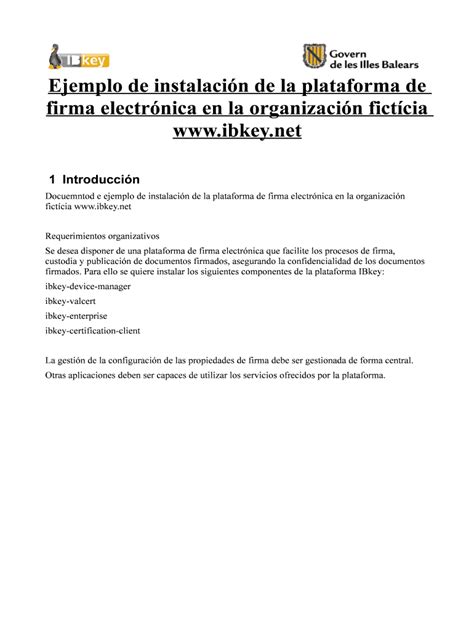 Ejemplo De Instalaci N De La Plataforma De Firma Electr Nica En La