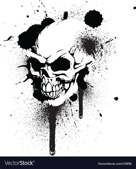 Graffiti Skull Royalty Free Vector Image Vectorstock