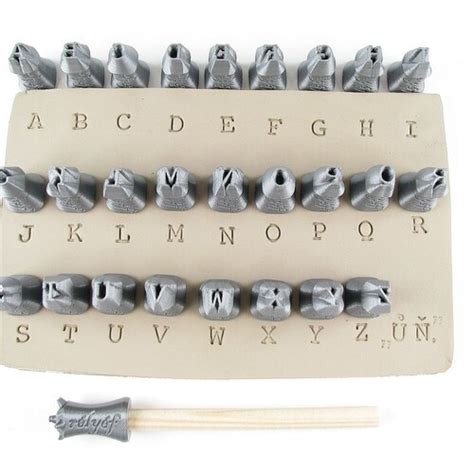 Alphabet Stamps For Clay Texture Ceramic Tools For Clay Etsy