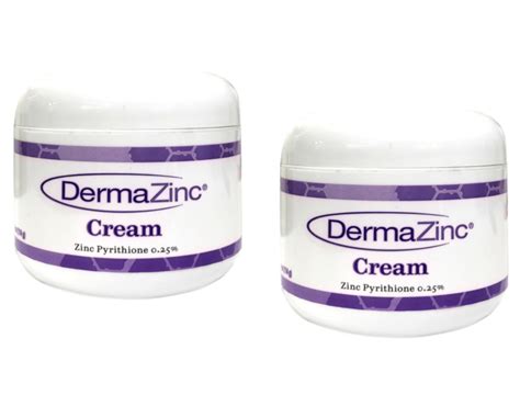 DermaZinc Cream Zinc Pyrithione .25% - 4 Oz., Pack of 2 - Walmart.com