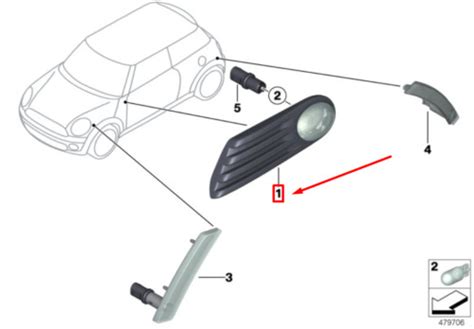 New Genuine Mini R R R Lci R R Jcw Chrome Side Scuttle Marker