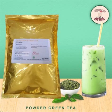 Jual Powder Green Tea Bubuk Minuman Kg Blast Creamer Gula