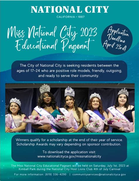 Miss National City 2023 Educational Pageant – Sweetwater High School