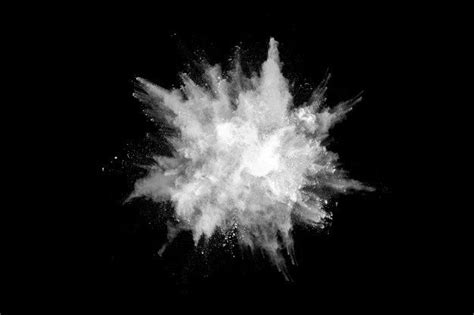 White Powder Explosion On Black Backgrou Premium Photo Freepik