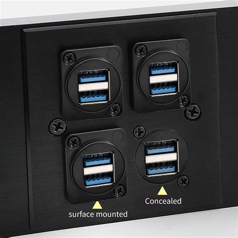 Buy Qianrenon Dual Usb D Panel Mount Solderless Connector Usb