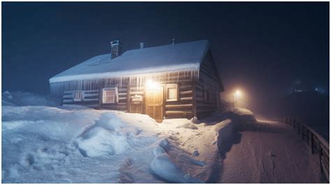 Ultimate Freezing Blizzard Sounds For Sleeping At A Mountain Chalet