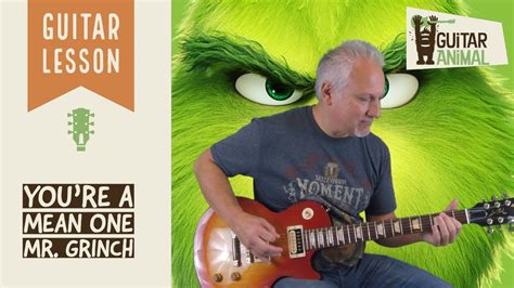 How To Play You Re A Mean One Mr Grinch Guitar Lesson Youtube