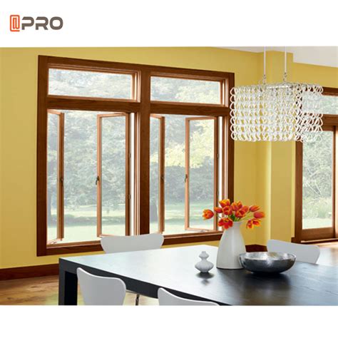 Impact Resistant Aluminum Casement Windows With Blinds Between Glass